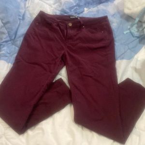 Coloured stretch denim pant